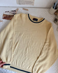 The Textured Yellow Duck Sweater (L)