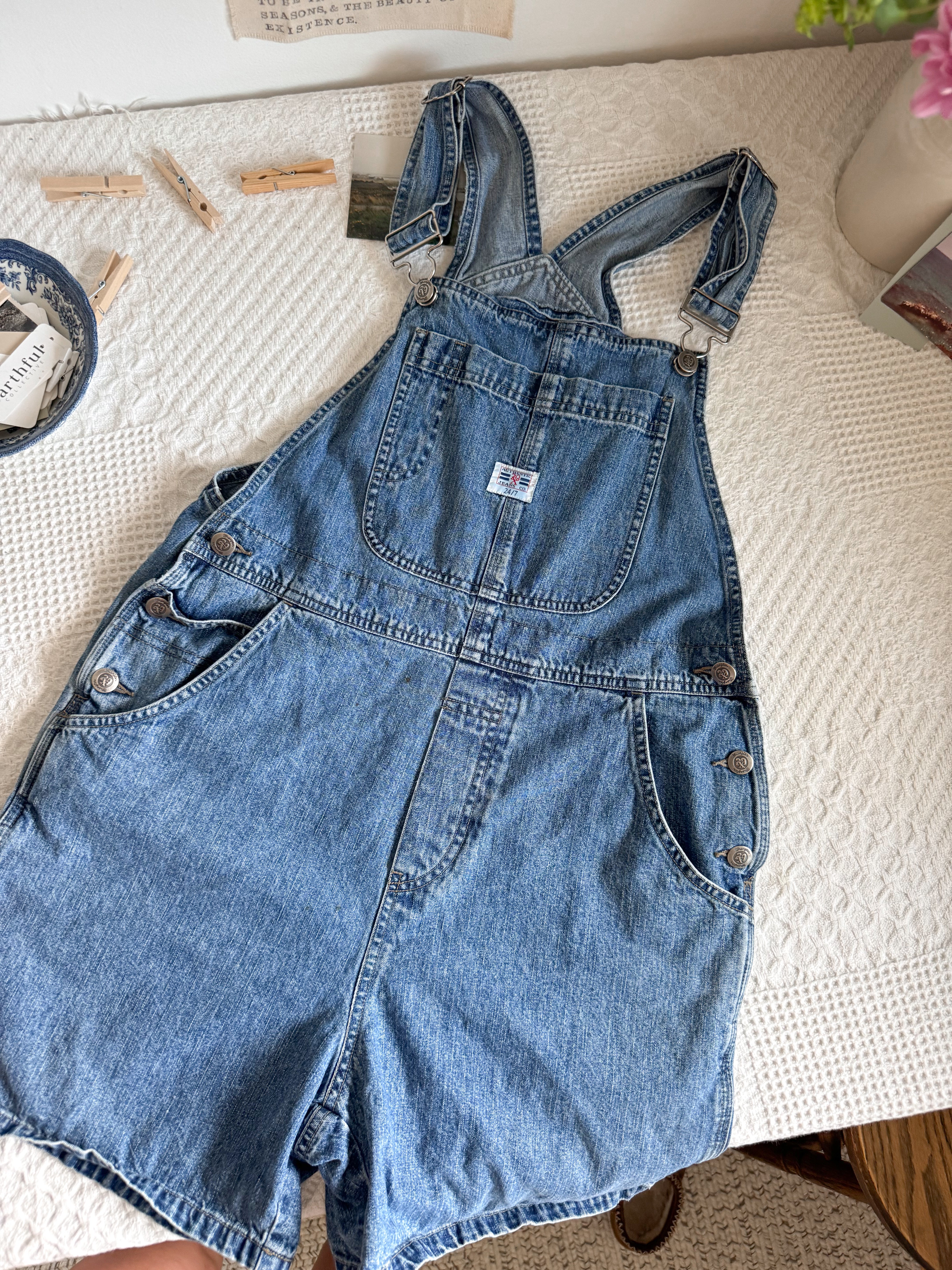The Midwash Authentic Jeans Shortalls (M)