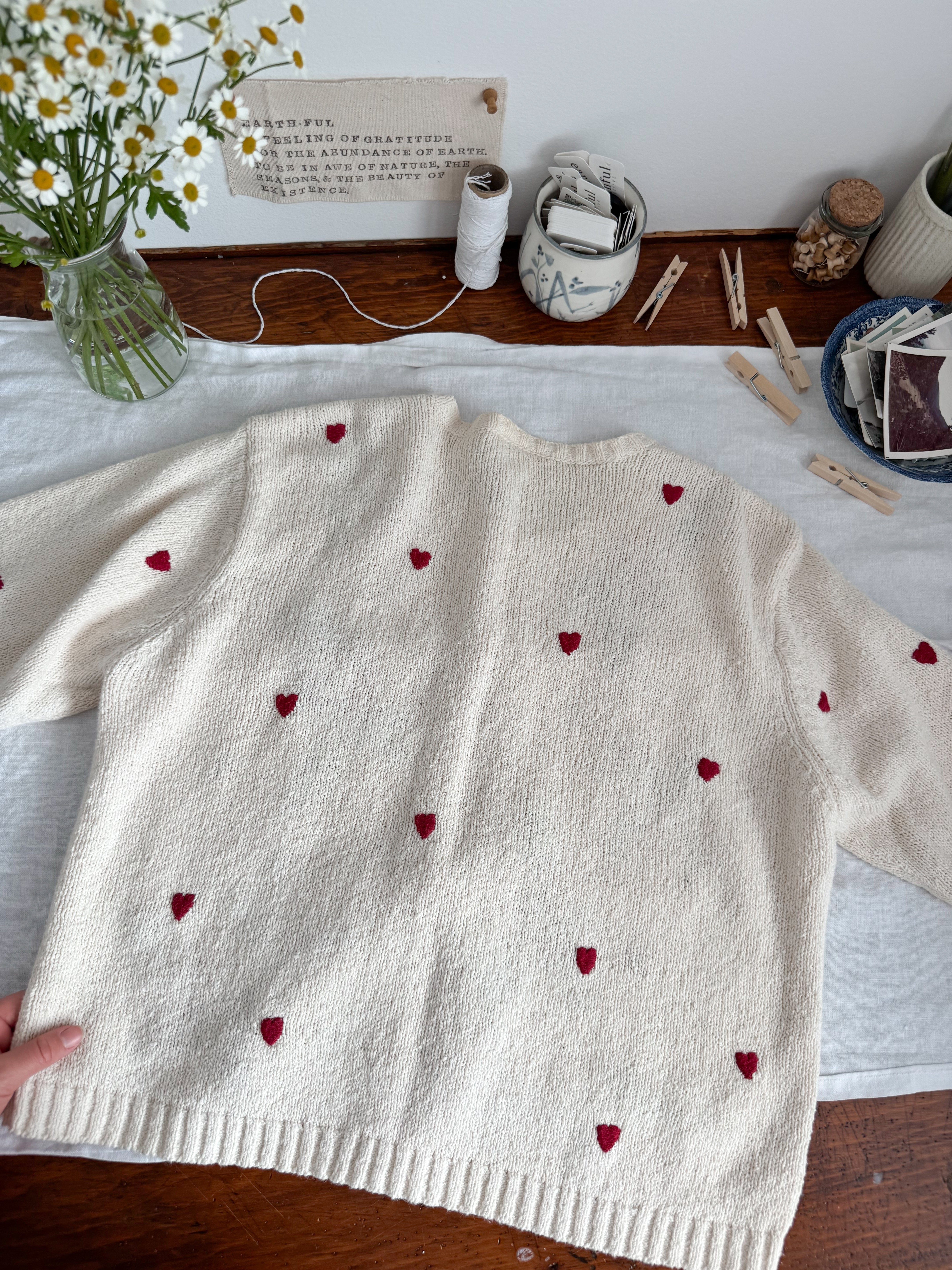 The Valentines Day Cardigan (L)