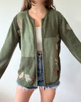 The Leafy Green Cardigan (L)