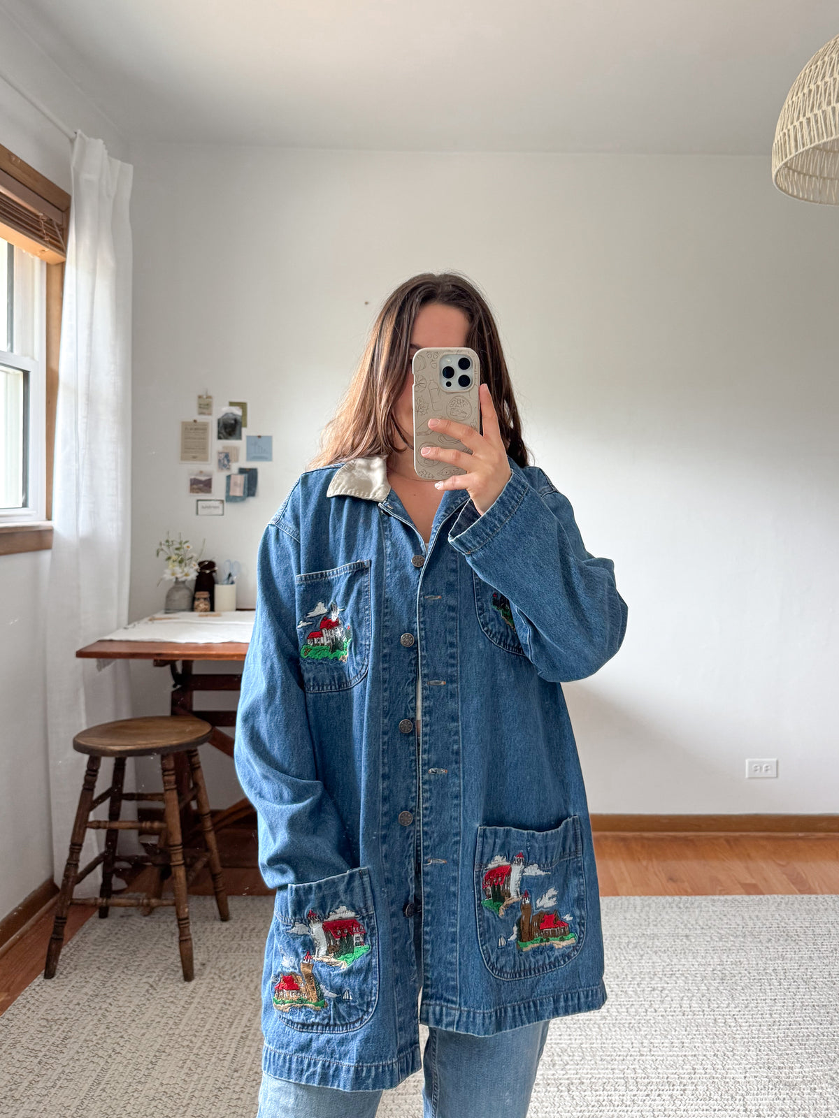 The Realistic Lighthouse Denim Jacket (L)
