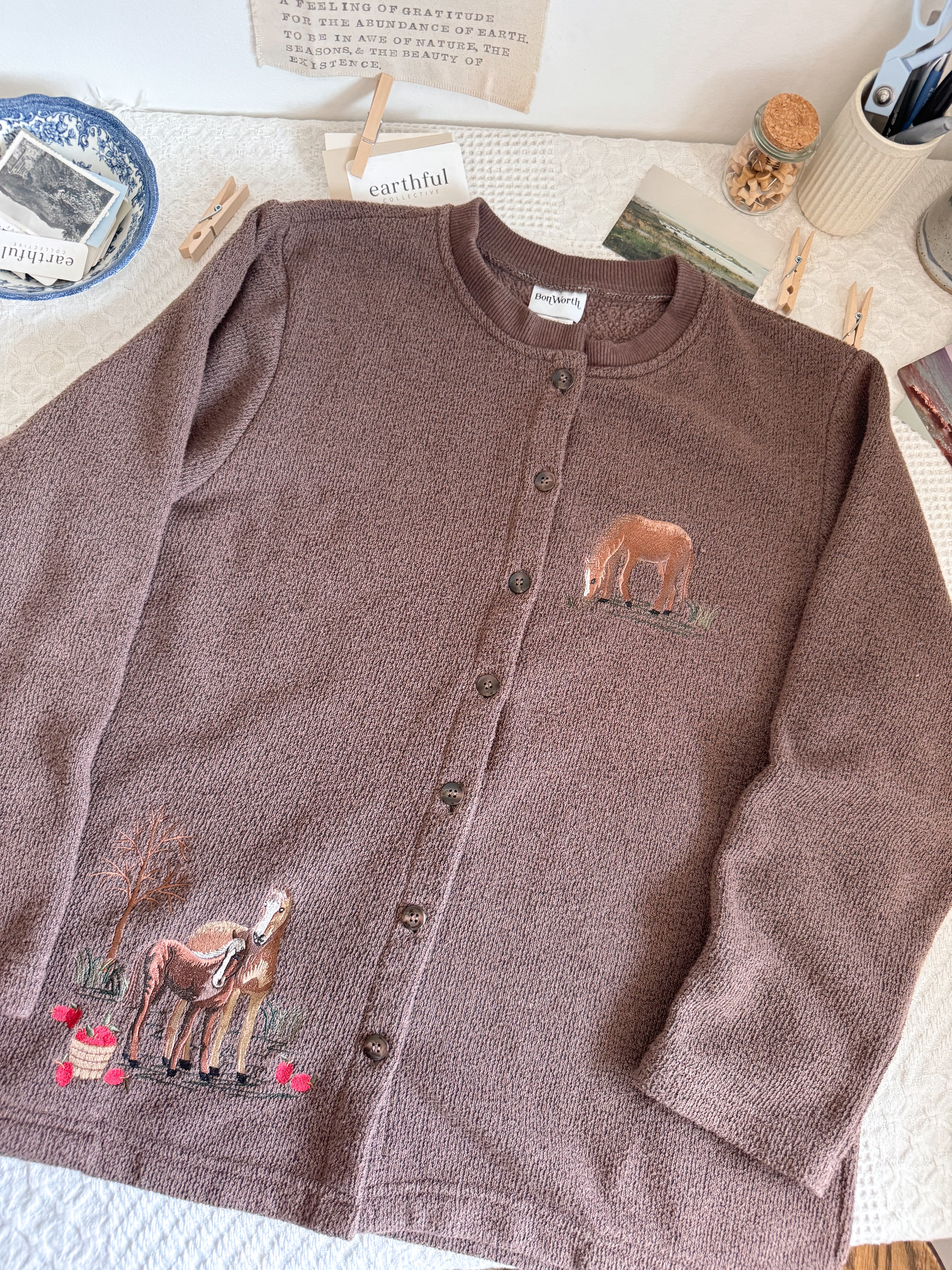 The Brown Horse Cardigan (XL)