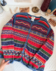 The Color Splash Nordic Cardigan (L)