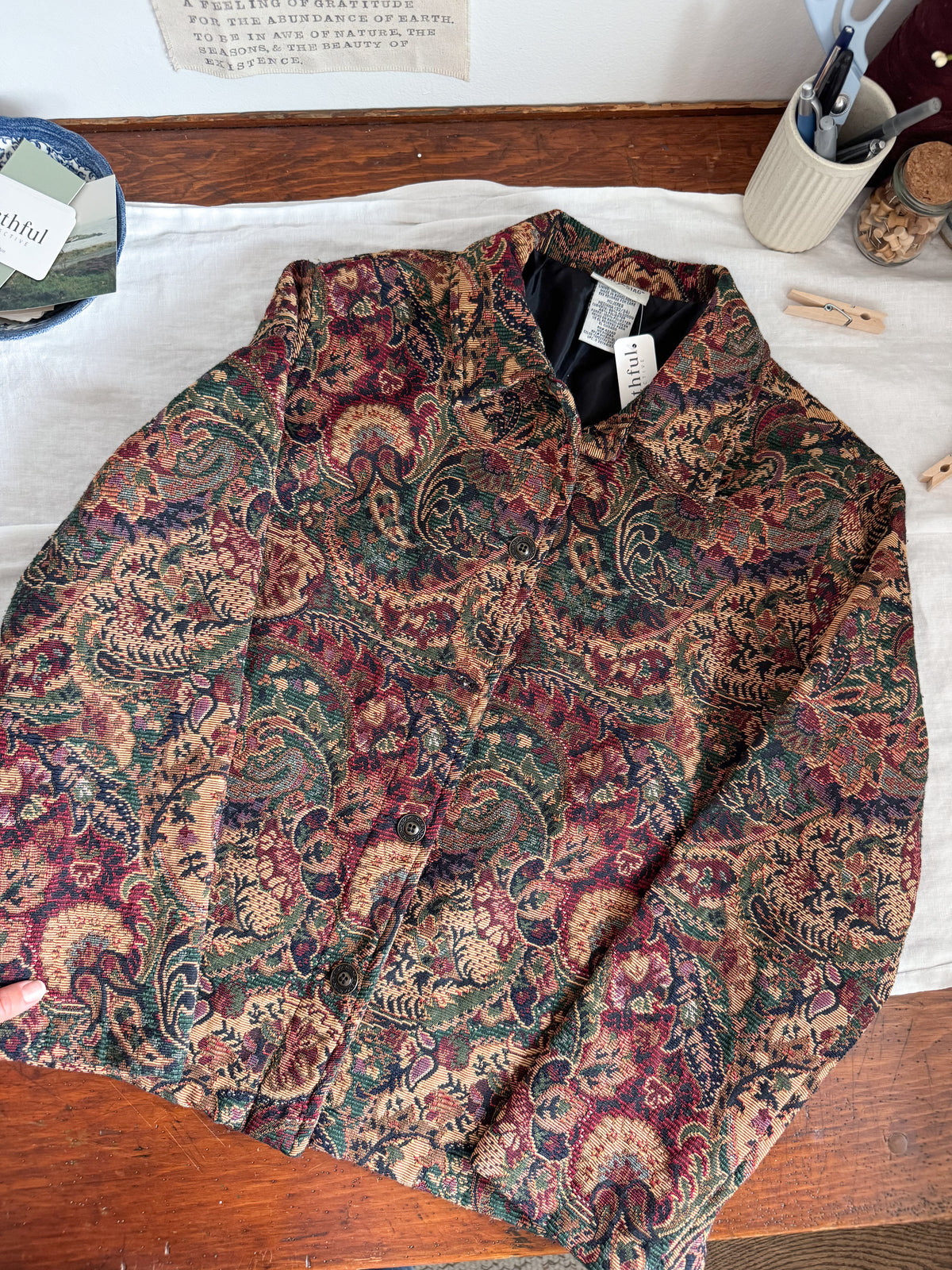 The Autumnal Paisley Tapestry Jacket (M)