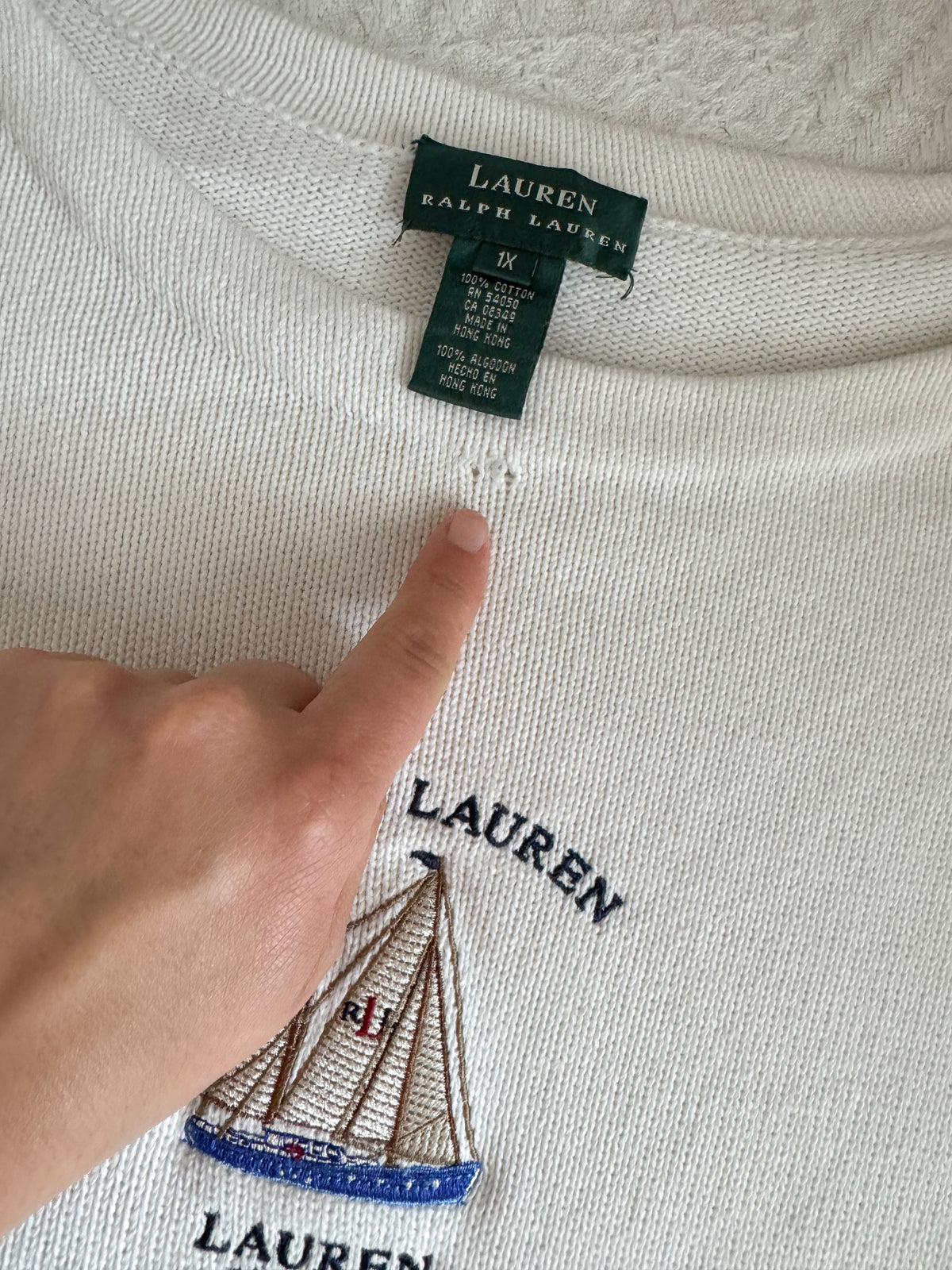 The RL Sailboat Sweater (XL)