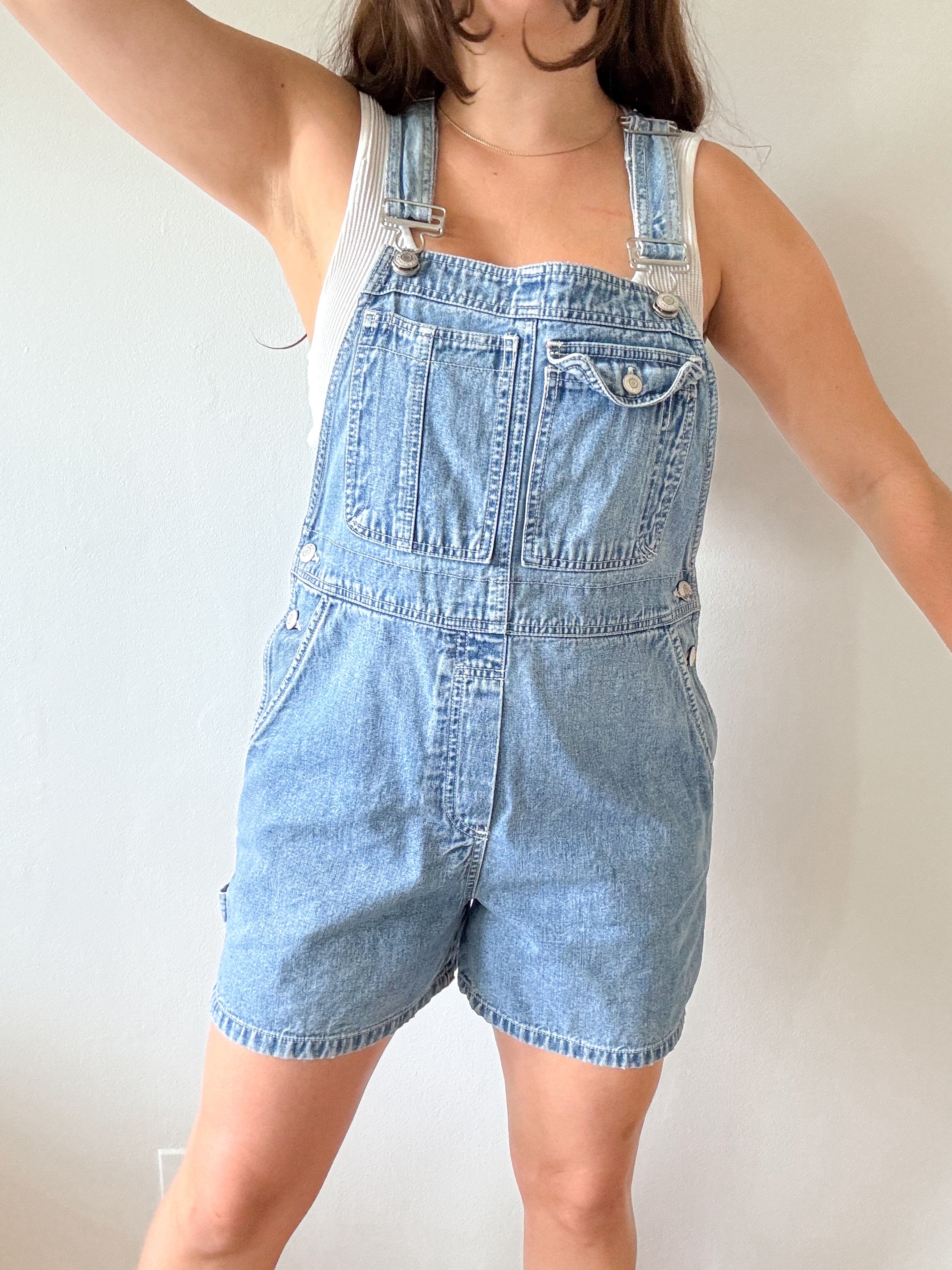 The Mid Wash Gap Overalls (M)