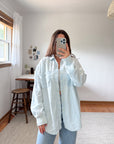 The Cloudy Blue Chambray Button Up (L)