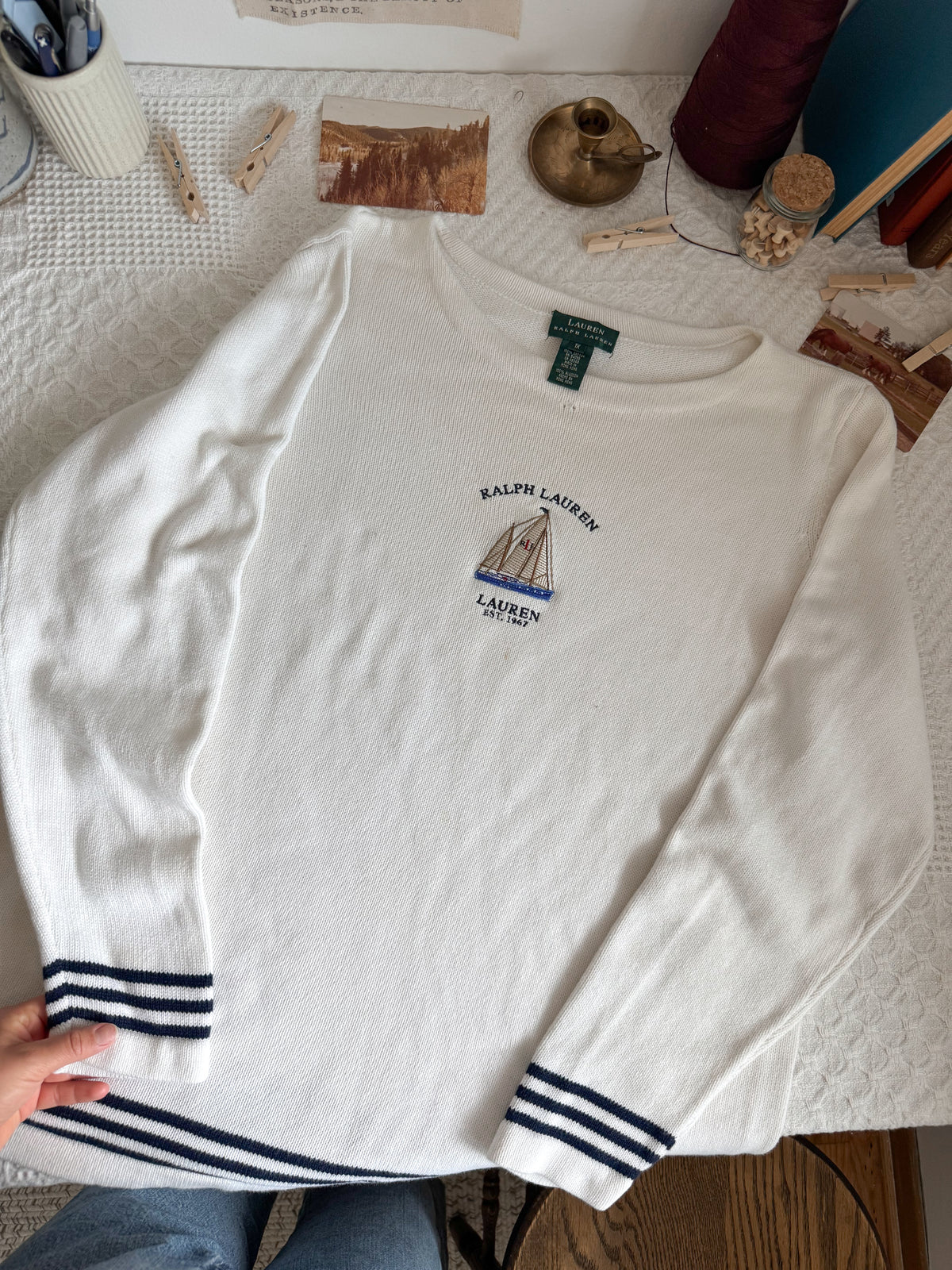 The RL Sailboat Sweater (XL)