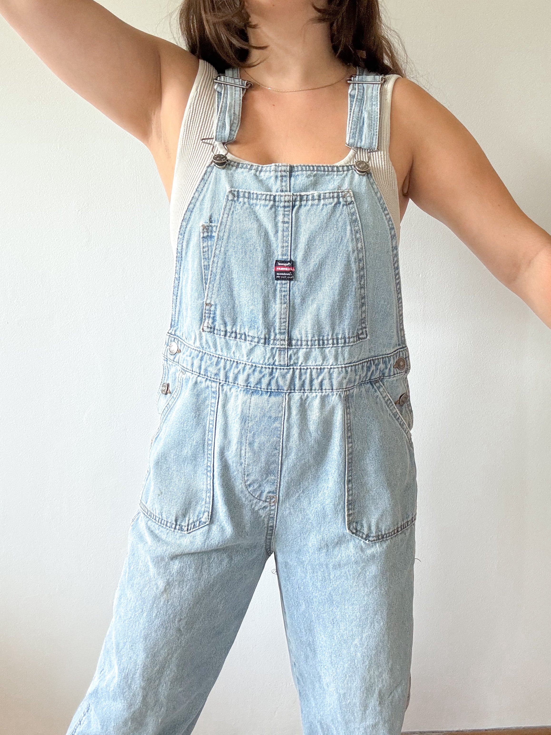 The Union Light Wash Overalls (M)