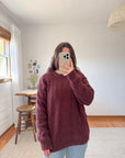 The Tart Cherry Speckled Sweater (L)