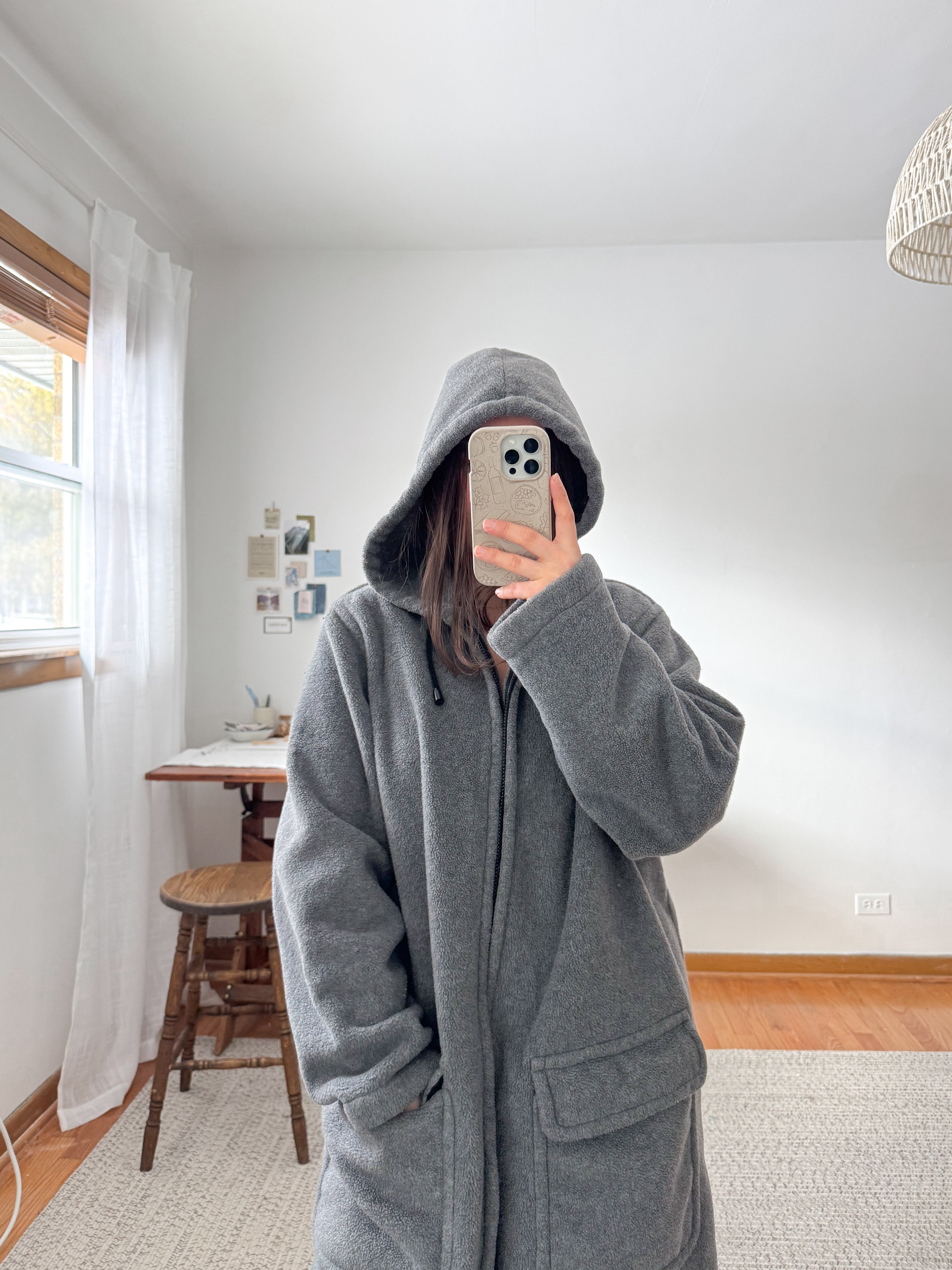The Cozy Charcoal Zip Up Fleece (MT)