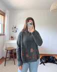 The Leafy Moss Mock Neck Sweater (L)