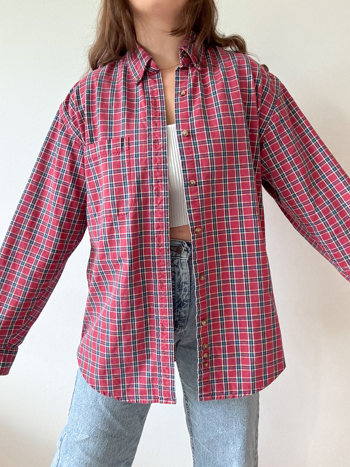 The Cubby Bear Plaid Button Up (M)