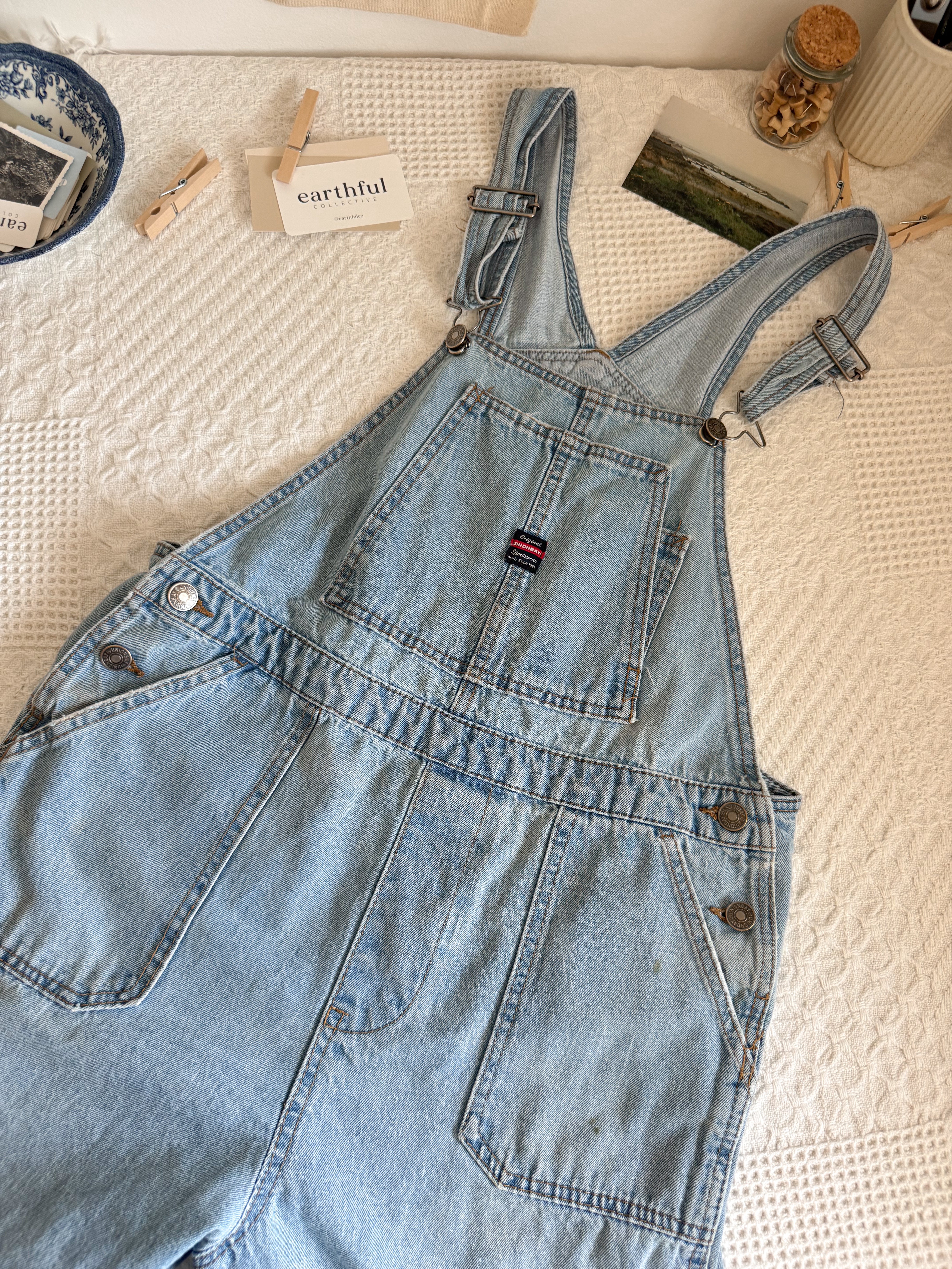 The Union Light Wash Overalls (M)