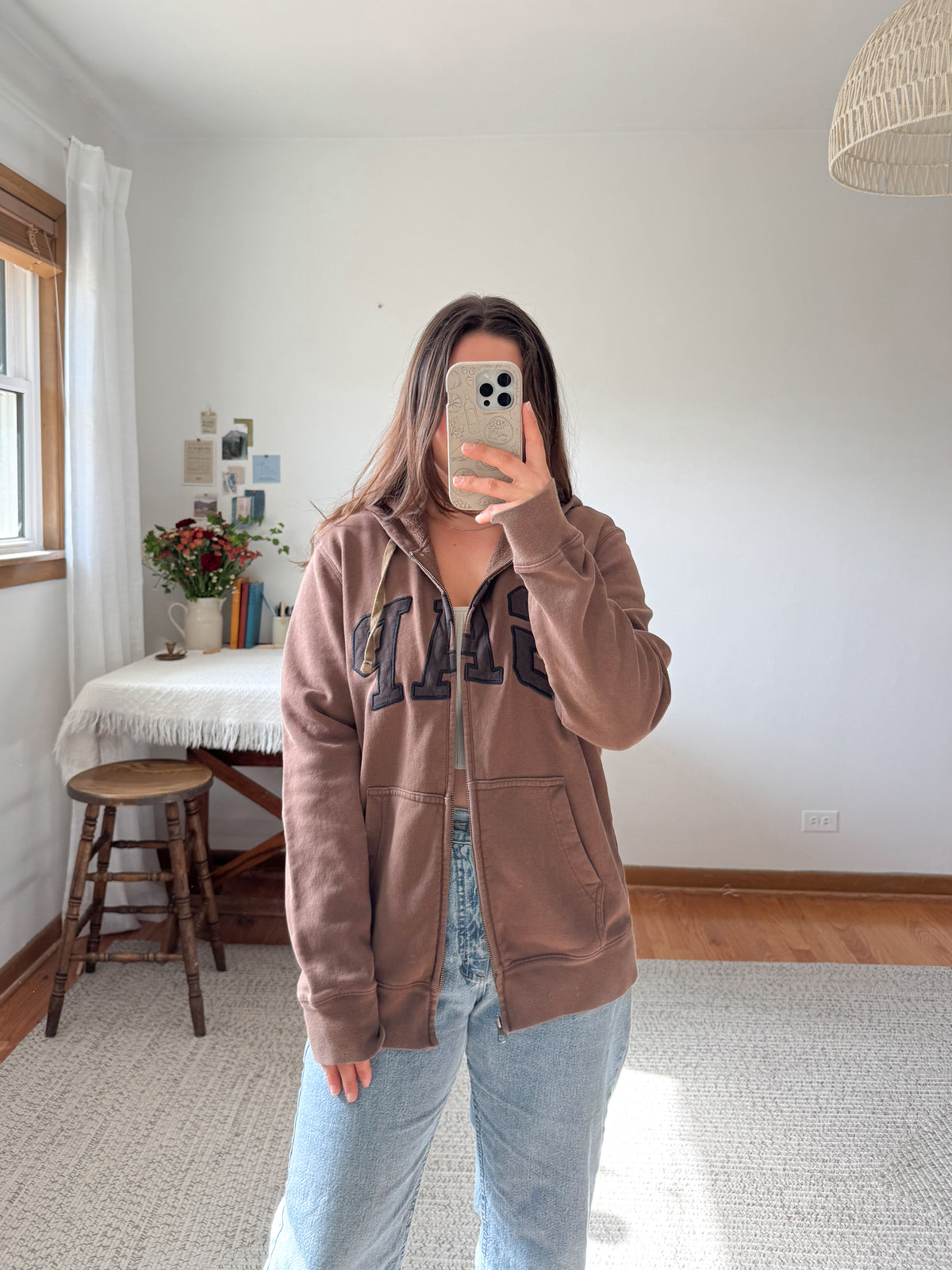 The Mocha Gap Hooded Zip Up (L)