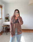 The Mocha Gap Hooded Zip Up (L)