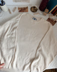 The Creamy Ribbed Sweater (L)