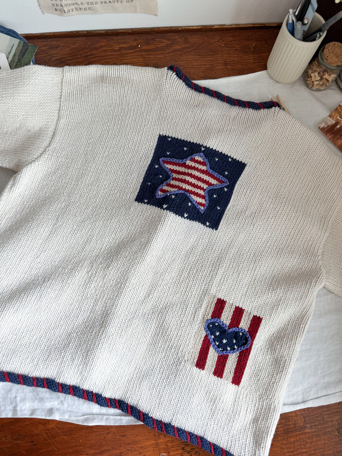 The Patriotic Granny Cardigan (L)