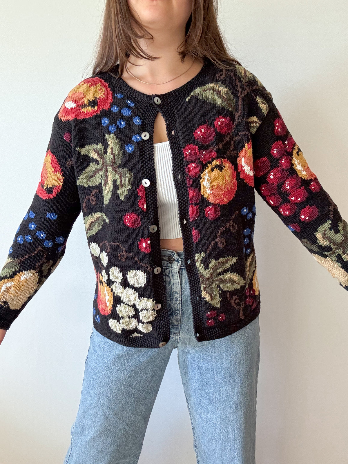 The Fruit Color Pop Cardigan (M)