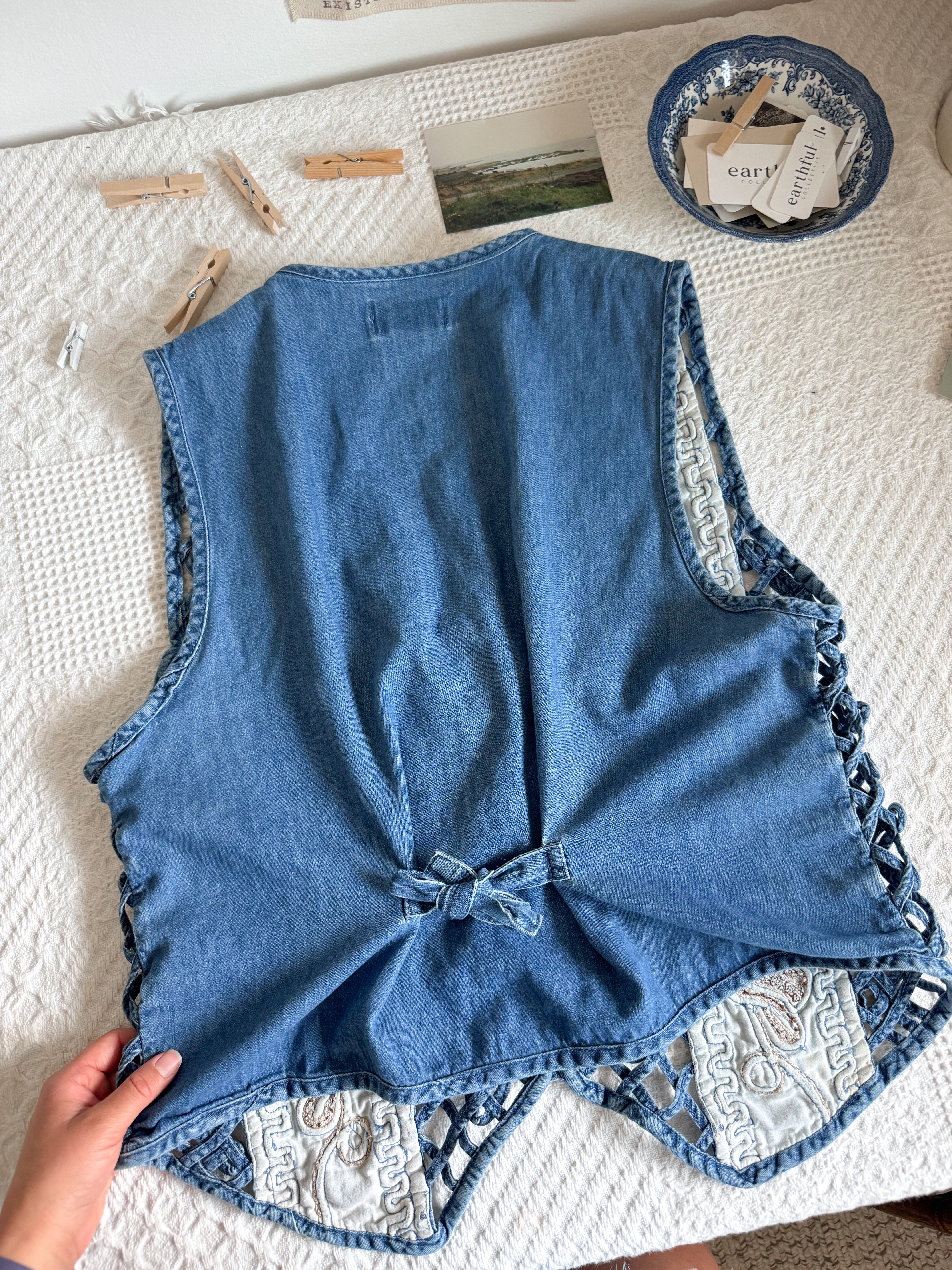 The Western Denim Vest (L)