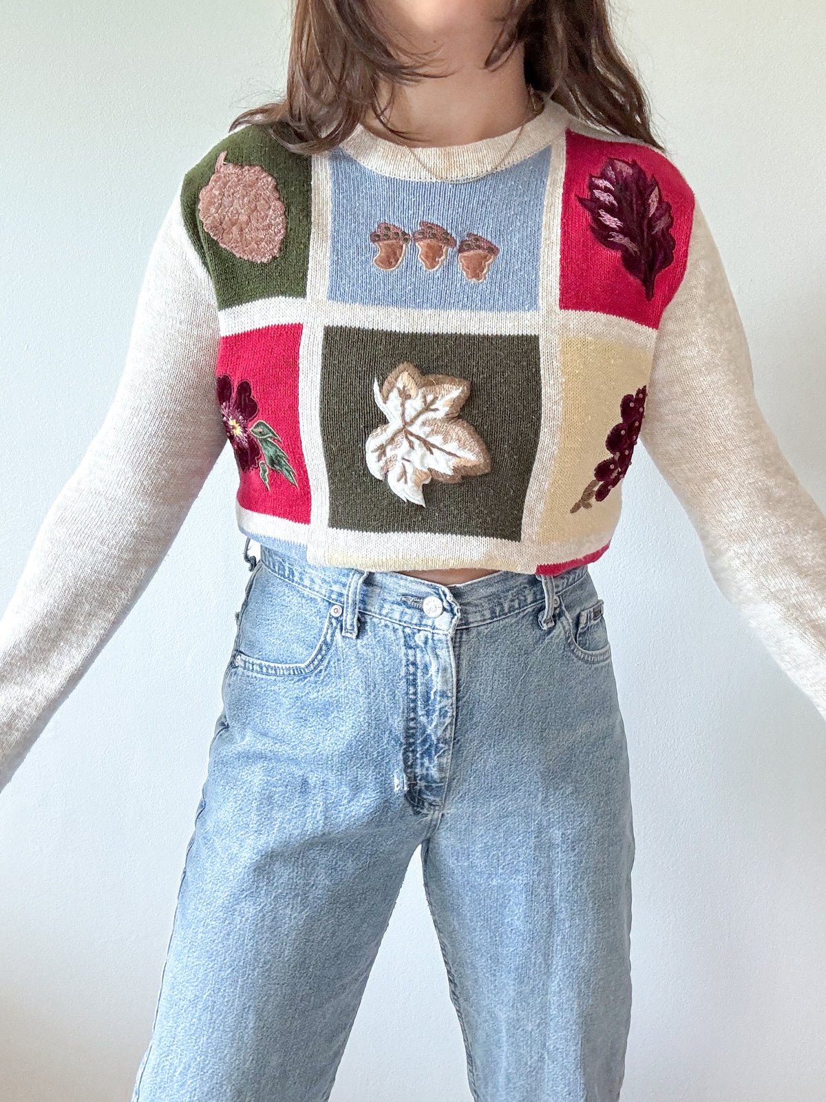 The Autumn Plum Patch Sweater (L)