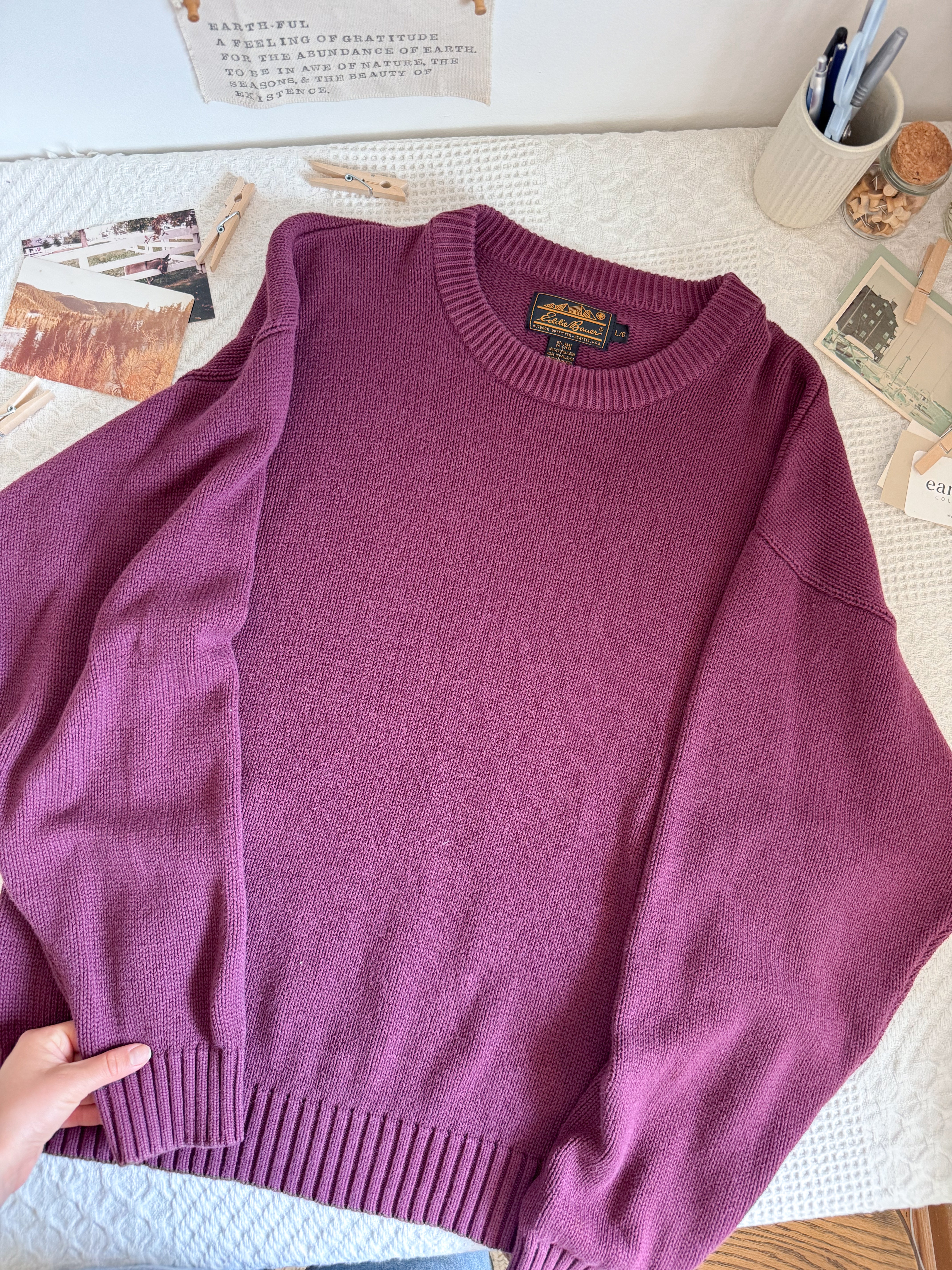 The Merlot Grandpa Sweater (L)