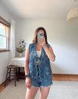 The Western Denim Vest (L)