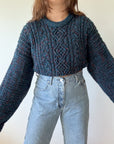The Teal Speckle Sweater (XL)