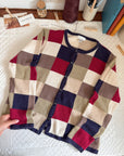 The Trendy Checkered Cardigan (M)
