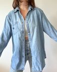 The Faded Denim Button Up (L)