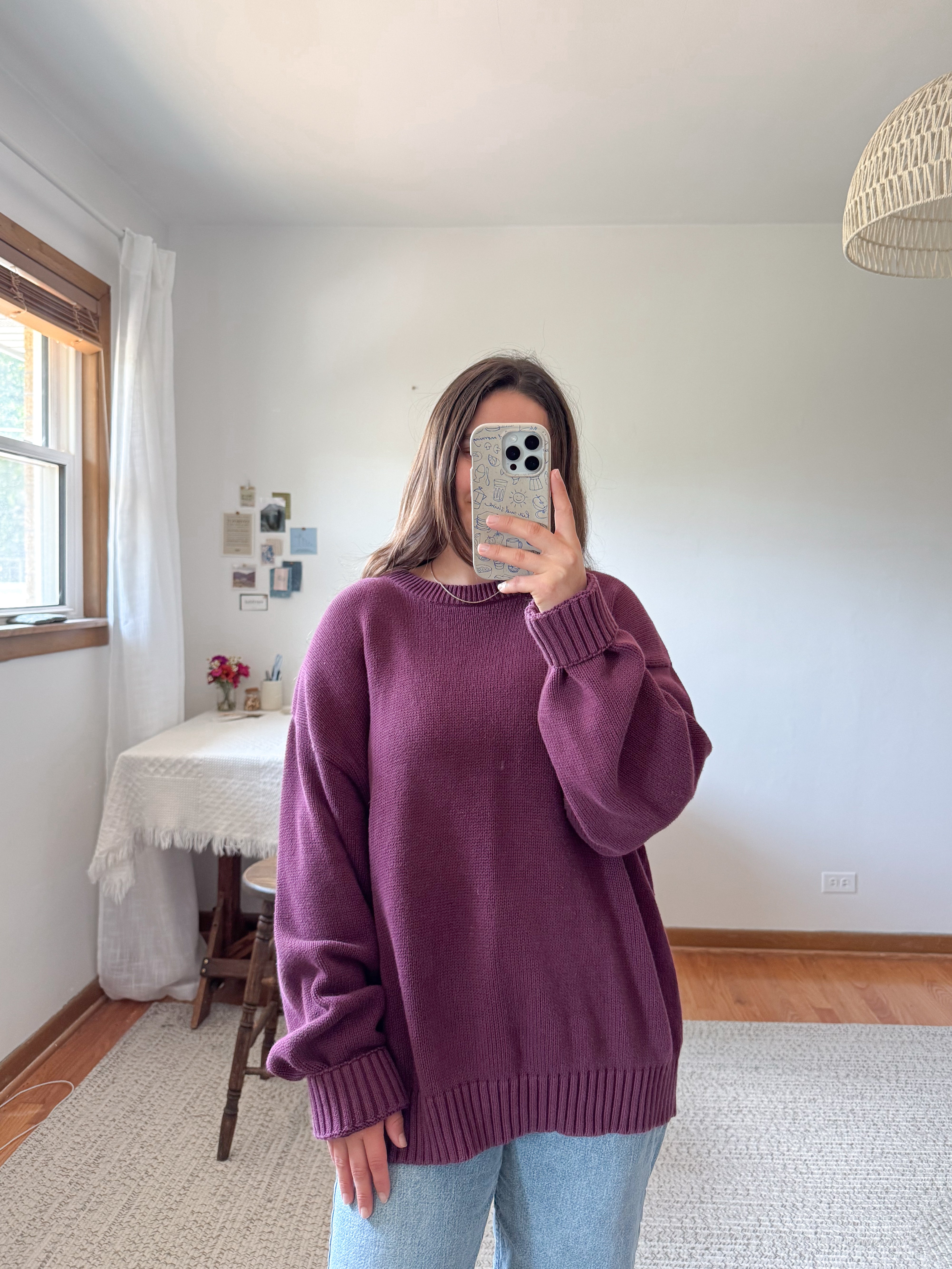The Merlot Grandpa Sweater (L)