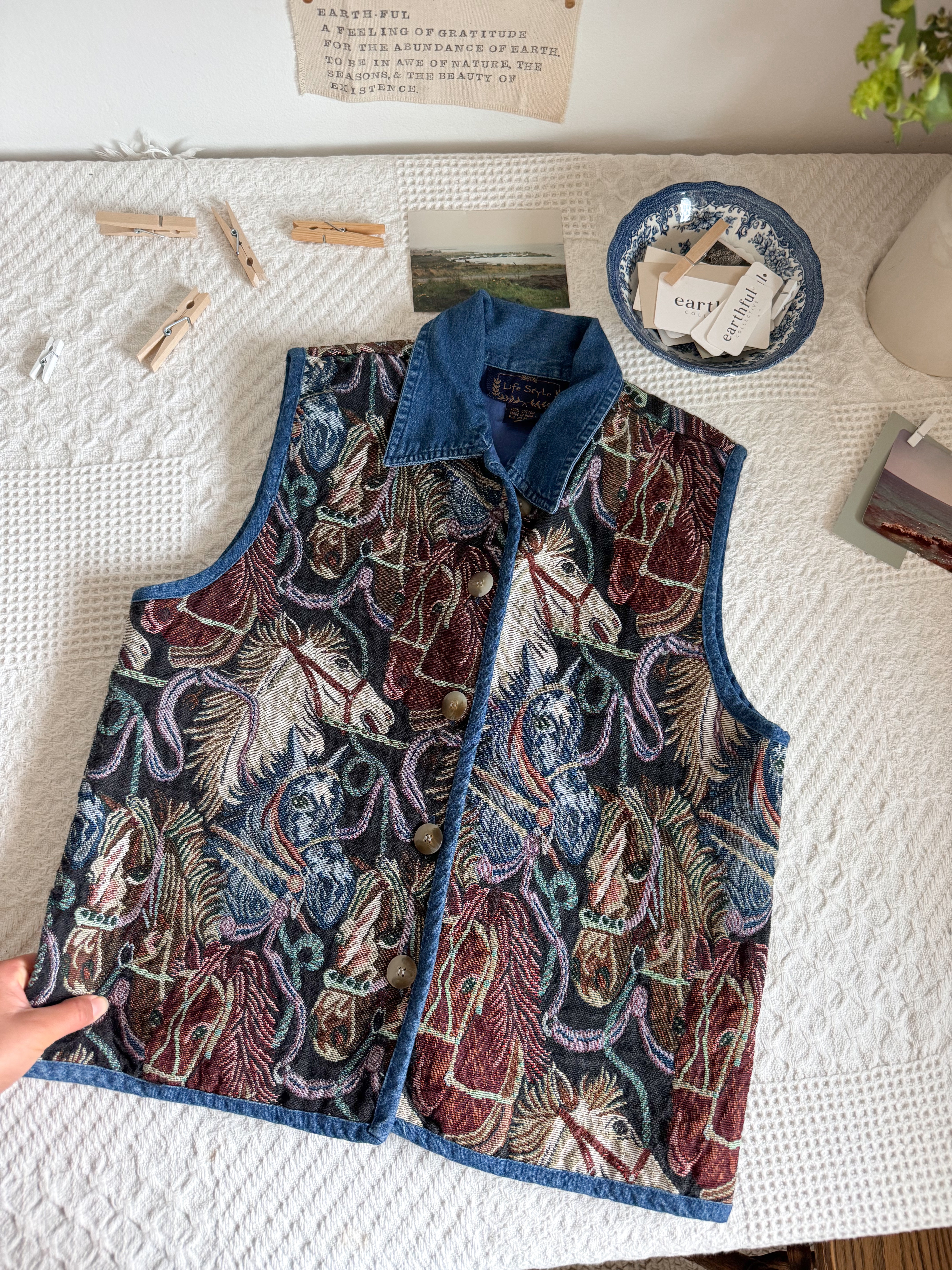 The Horse Tapestry Vest (S)