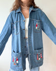 The Cutesy Lighthouse Denim Jacket (L)