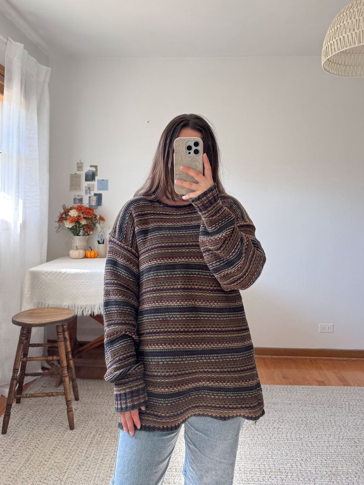 The Granola Striped Sweater (L)