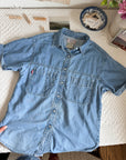 The Denim Snap Button Up (M)