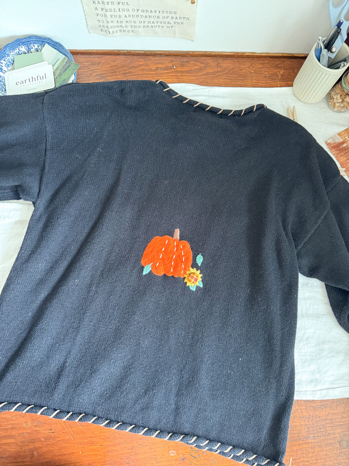 The September Scarecrow Sweater (L)