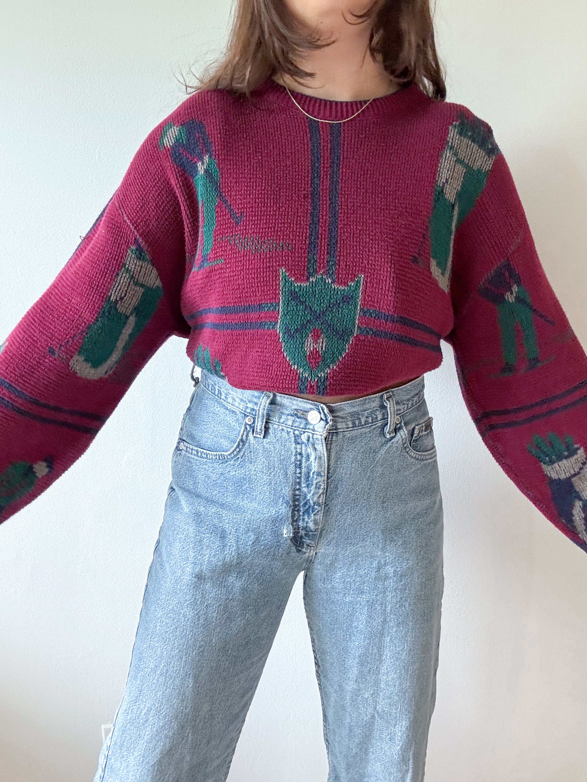 The Abstract Golf Sweater (L)
