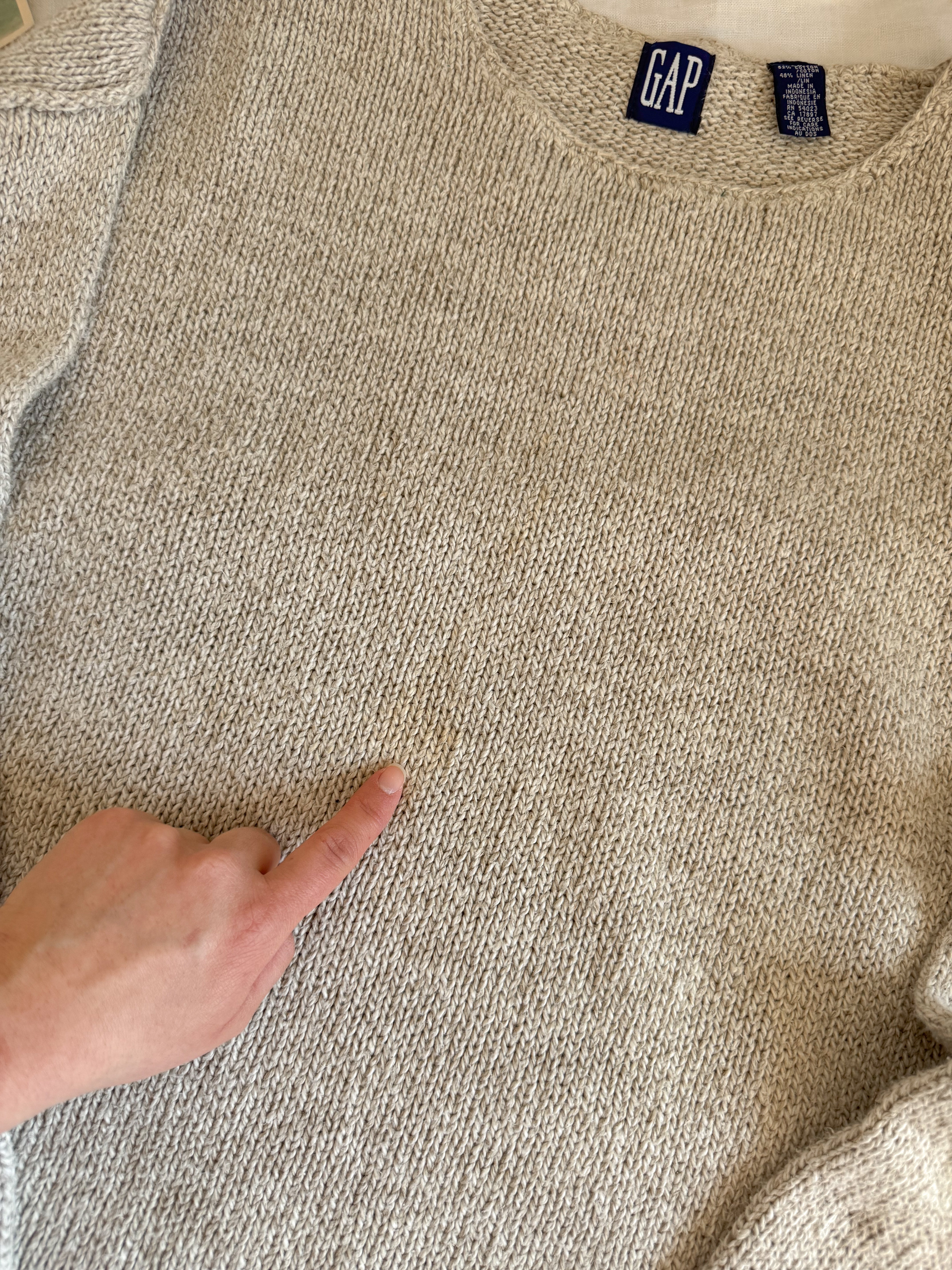 The Oatmeal Textured Sweater (XL)