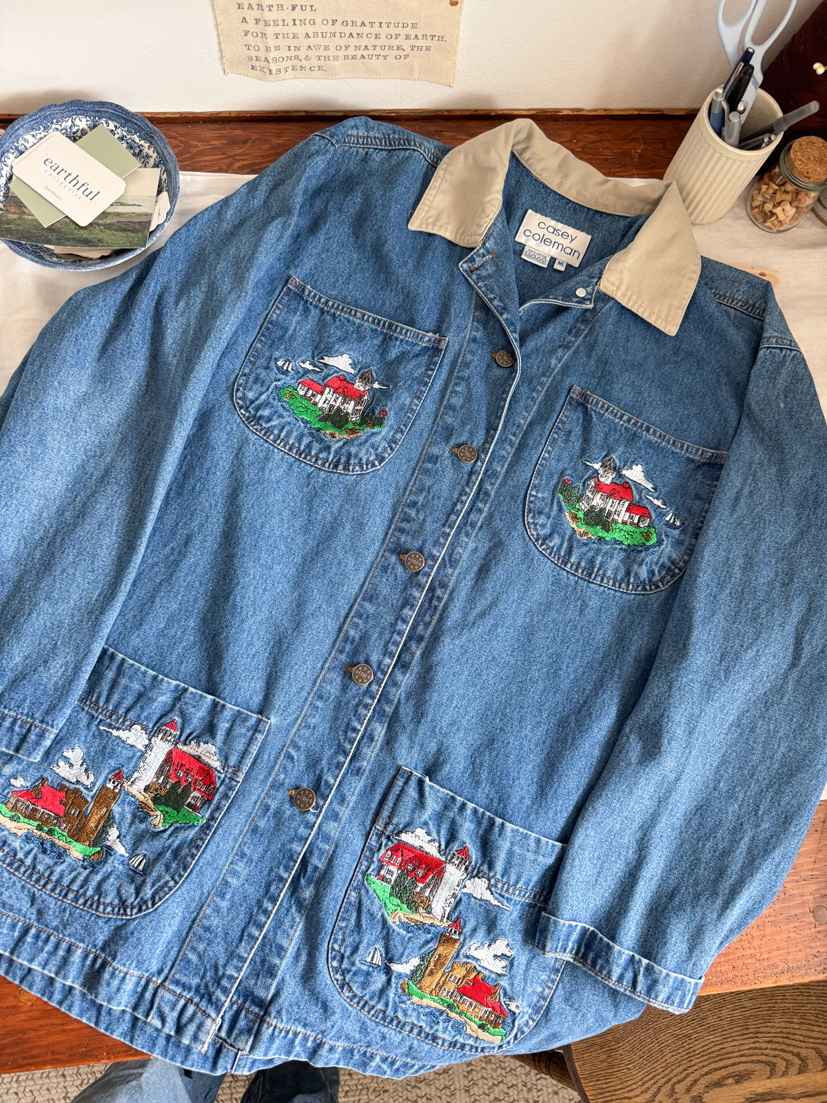 The Realistic Lighthouse Denim Jacket (L)