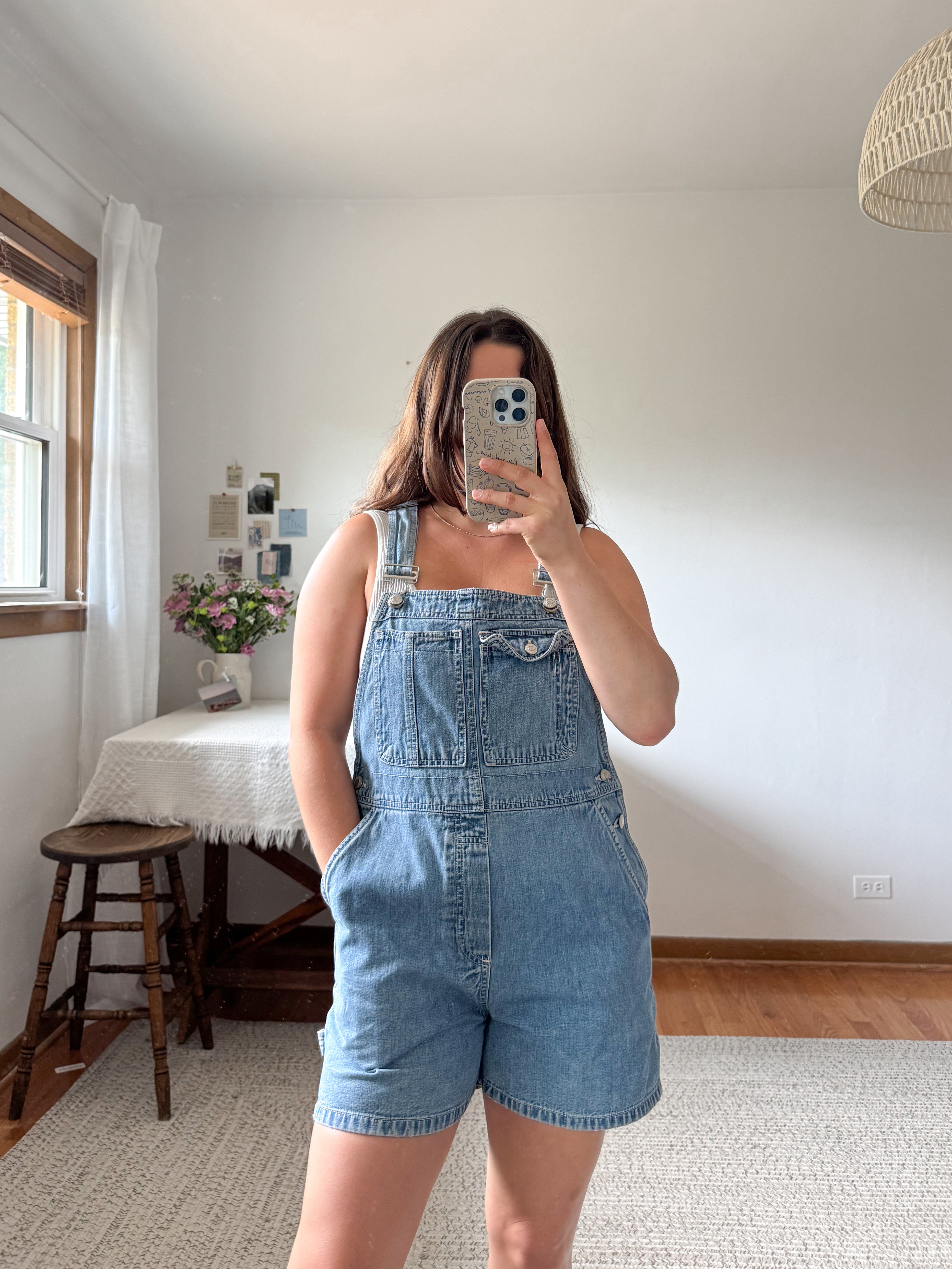 The Mid Wash Gap Overalls (M)