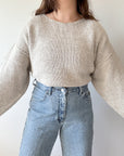 The Oatmeal Textured Sweater (XL)