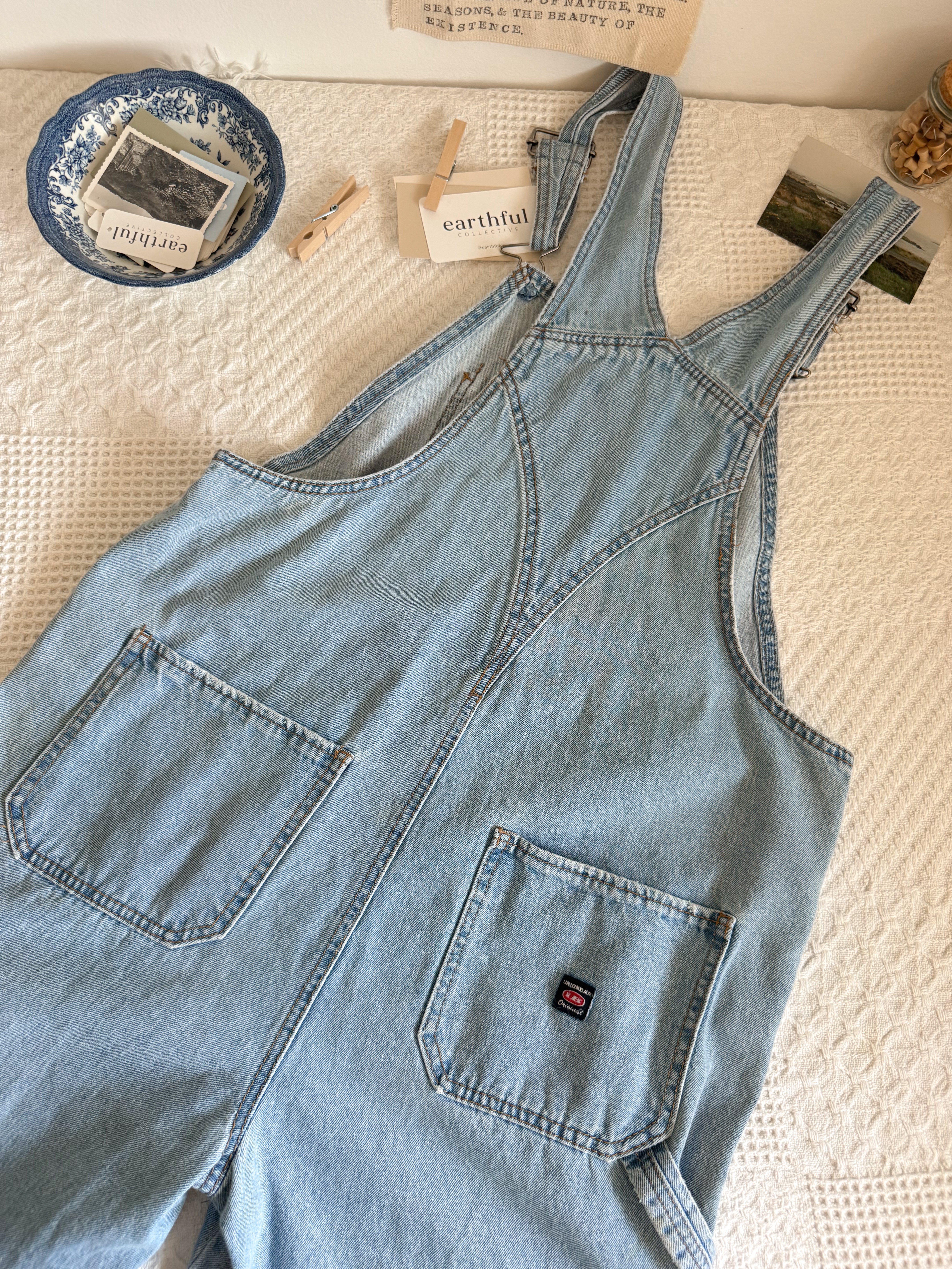 The Union Light Wash Overalls (M)