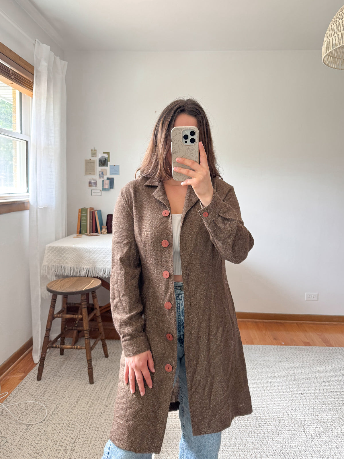 The Coffee Roast Long Cardigan / Dress (S)