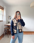 The Checkered Leaf Cardigan (S)