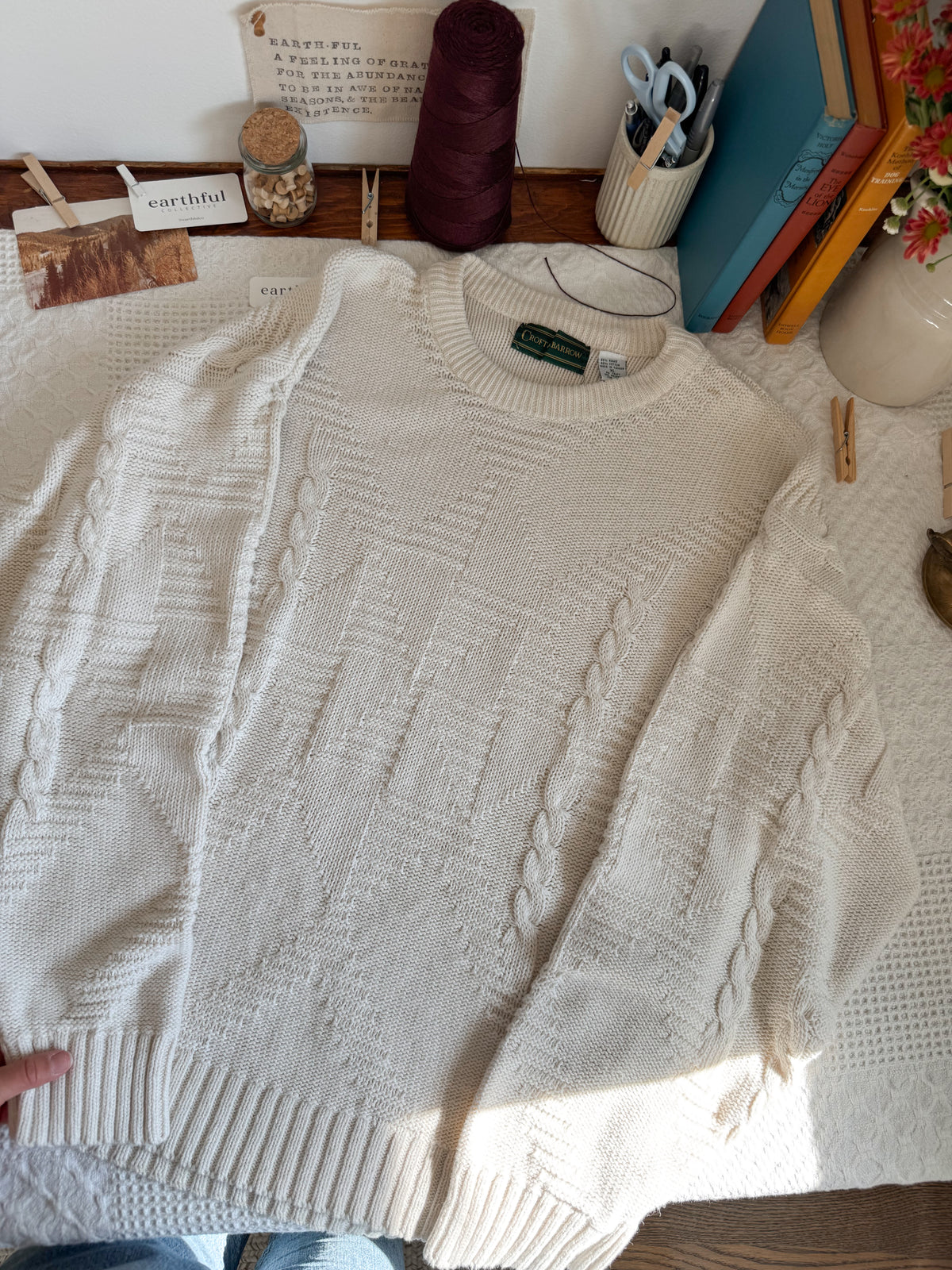 The Marshmallow Textured Sweater (XL)