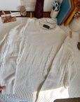 The Marshmallow Textured Sweater (XL)