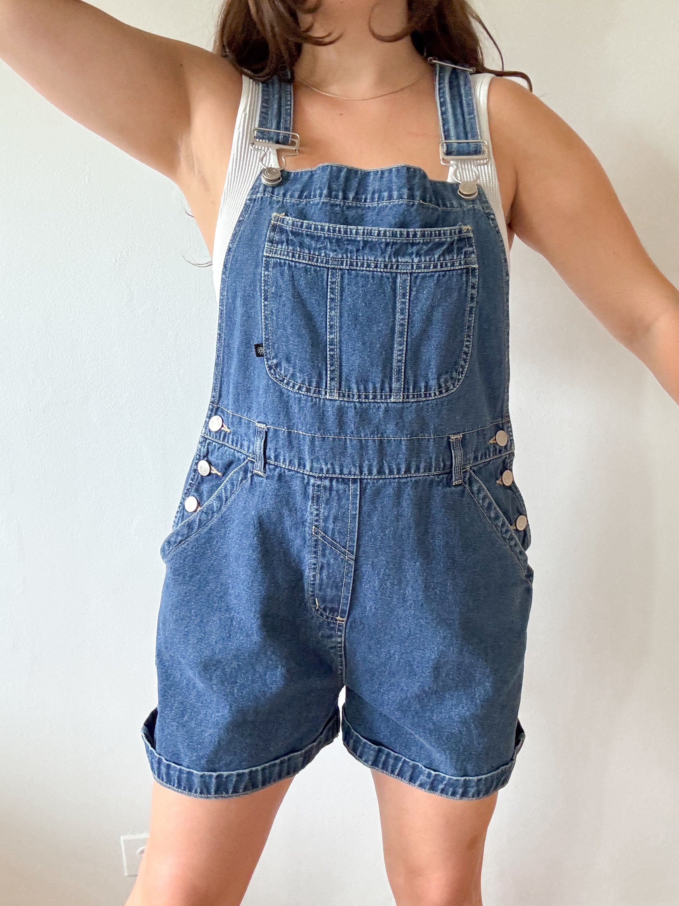 The Dark Wash Nobo Shortalls (M)
