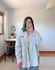 The Blue Gingham Button Up (L)