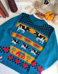 The Watermelon Cow Sweater (L)
