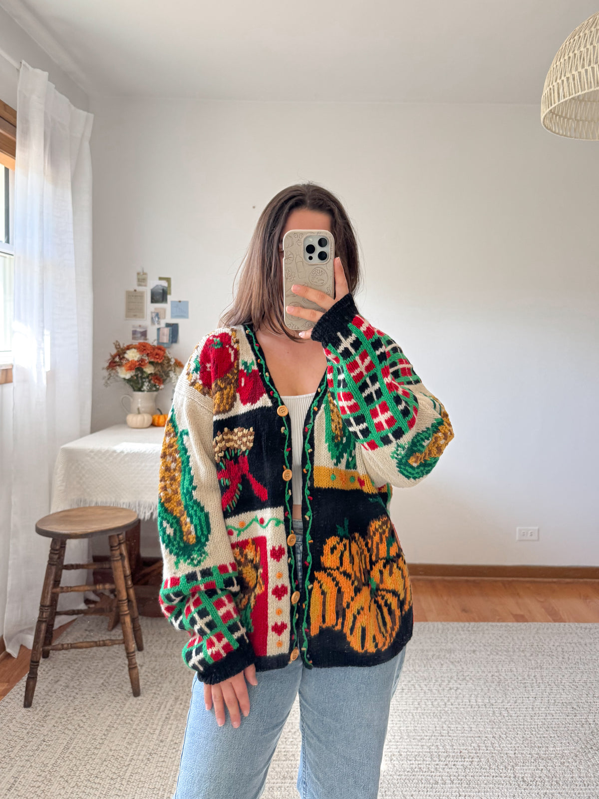 The Fall Harvest Cardigan (L)